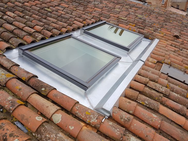 Remplacement de Velux avec étanchéité en zinc à Montauban 82000