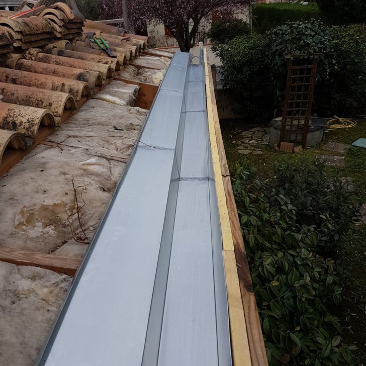 Remplacement d’un chéneau en zinc à Launaguet 31140 – LTZ réalisations ...